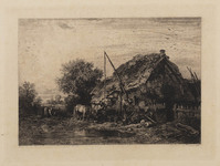 KG 14281
<br/>
Boerenwoning
<br/>
<em>Jacques, Charles (1813 - 1894)</em>